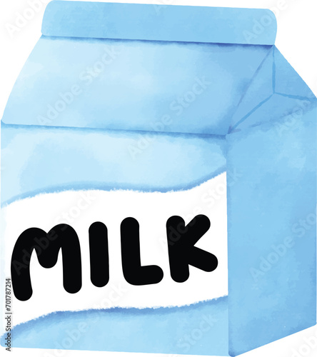 Box pack oh milk watercolor 