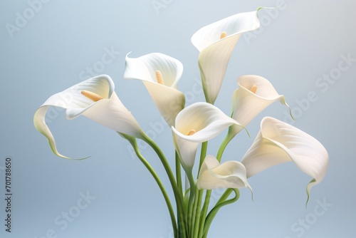White lily flowers