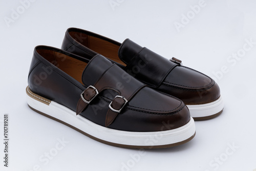 Men's fashion leather shoes. Casual design