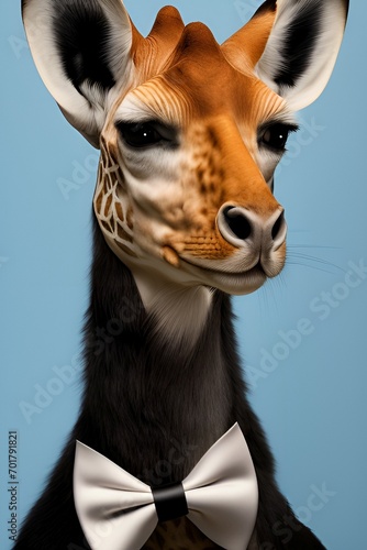 close up of a giraffe. generative ai © teresa