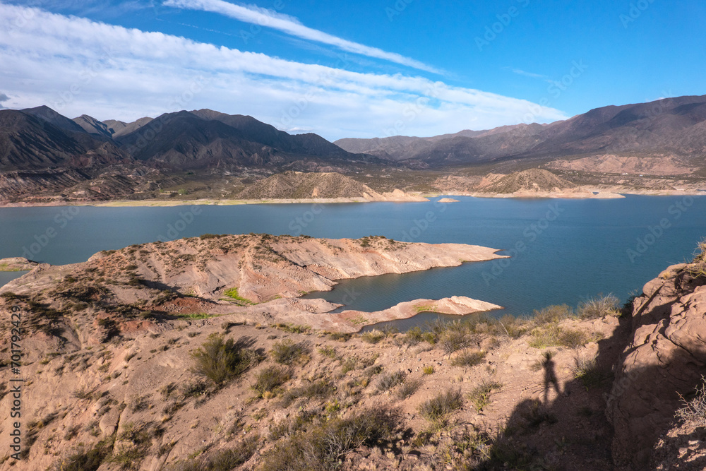 Reservoir Dam Potrerillos (Embalse Dique Potrerillos), Mendoza, Argentina
