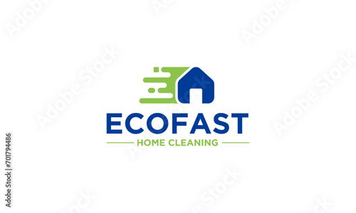 A Home Cleaning Logo Design With A Creative Concept That Fits With Your Cleaning Service Business