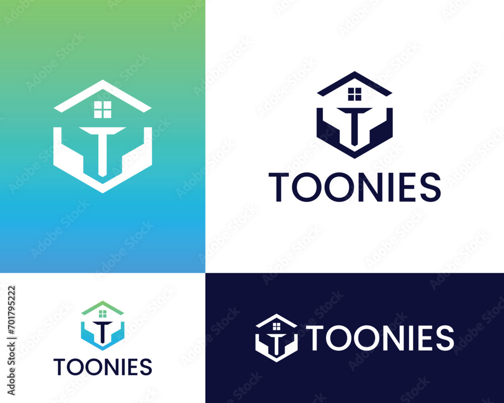 Obraz premium T House Logo