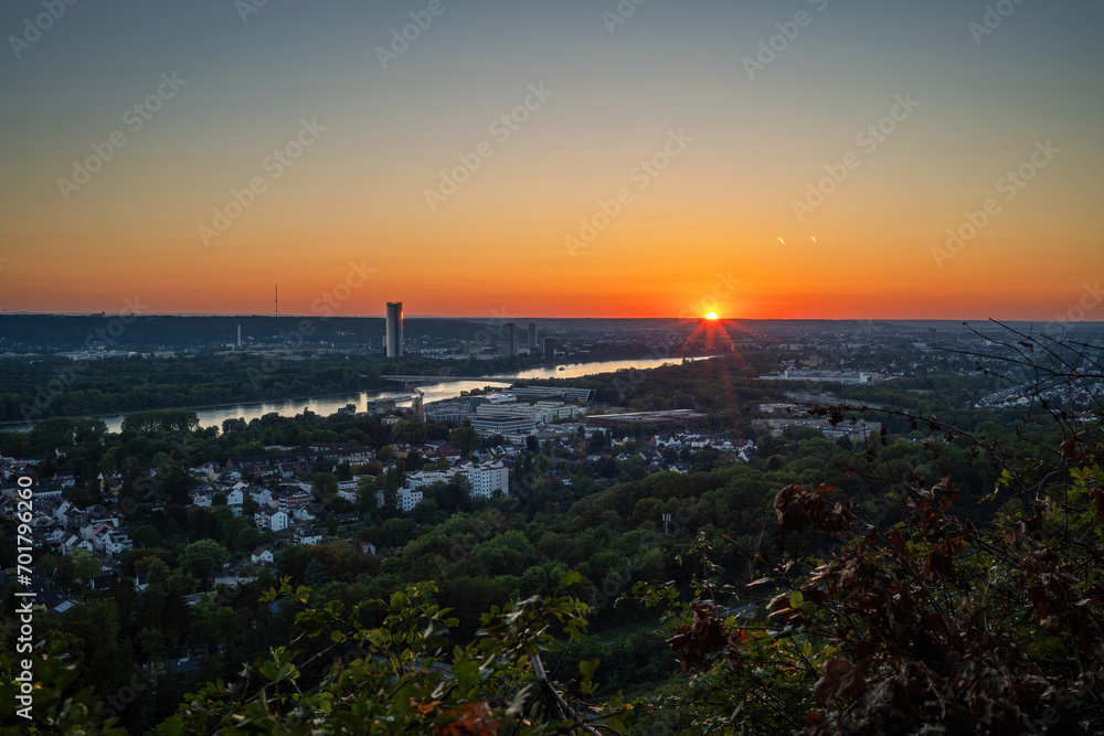 Sunset over Bonn, Germany