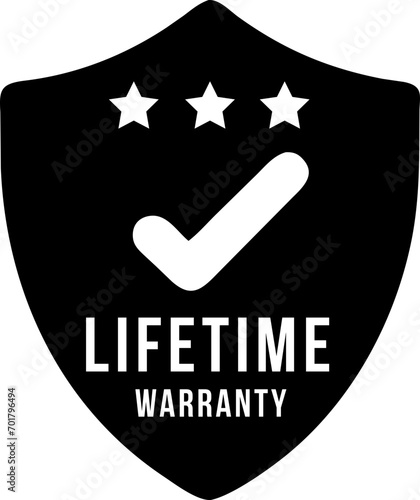 Lifetime Warranty Seal Stamp, lifetime warranty label, badge, stamp
