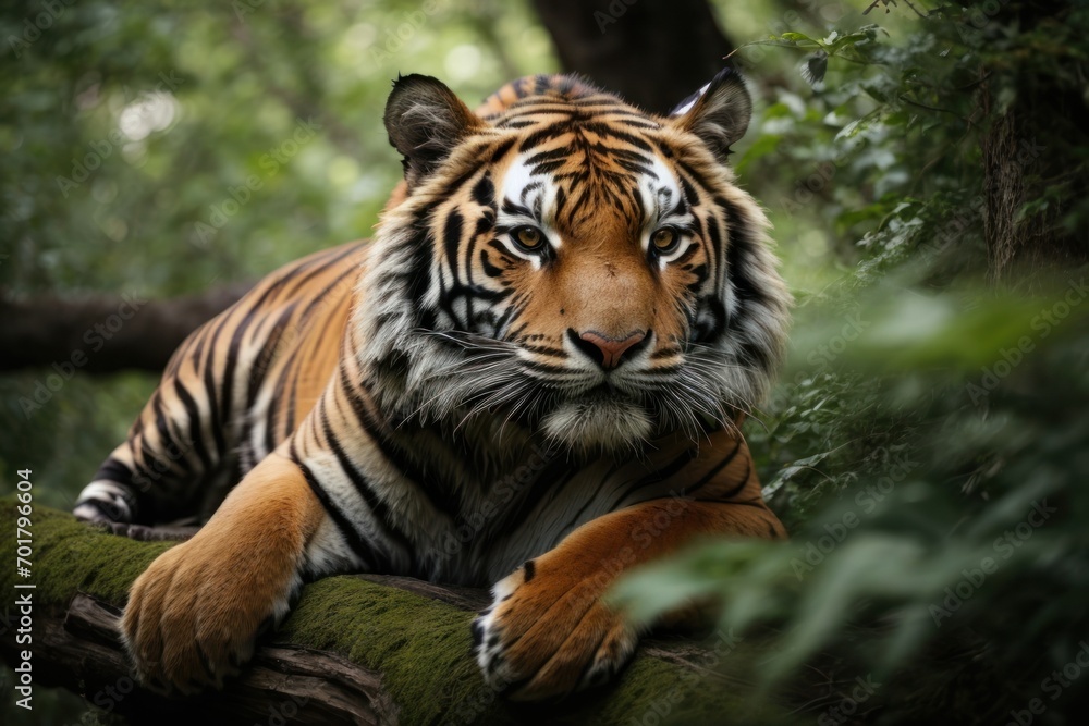 Obraz premium tiger in the wild, close-up