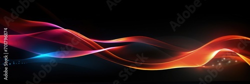 Modern abstract high-speed light motion effect on black background. vector illustration.