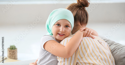 Little girl after chemother...