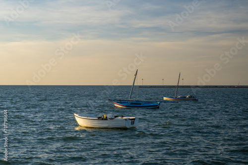 View of Kerkennah - Tunisian archipelago in the Mediterranean Sea photo