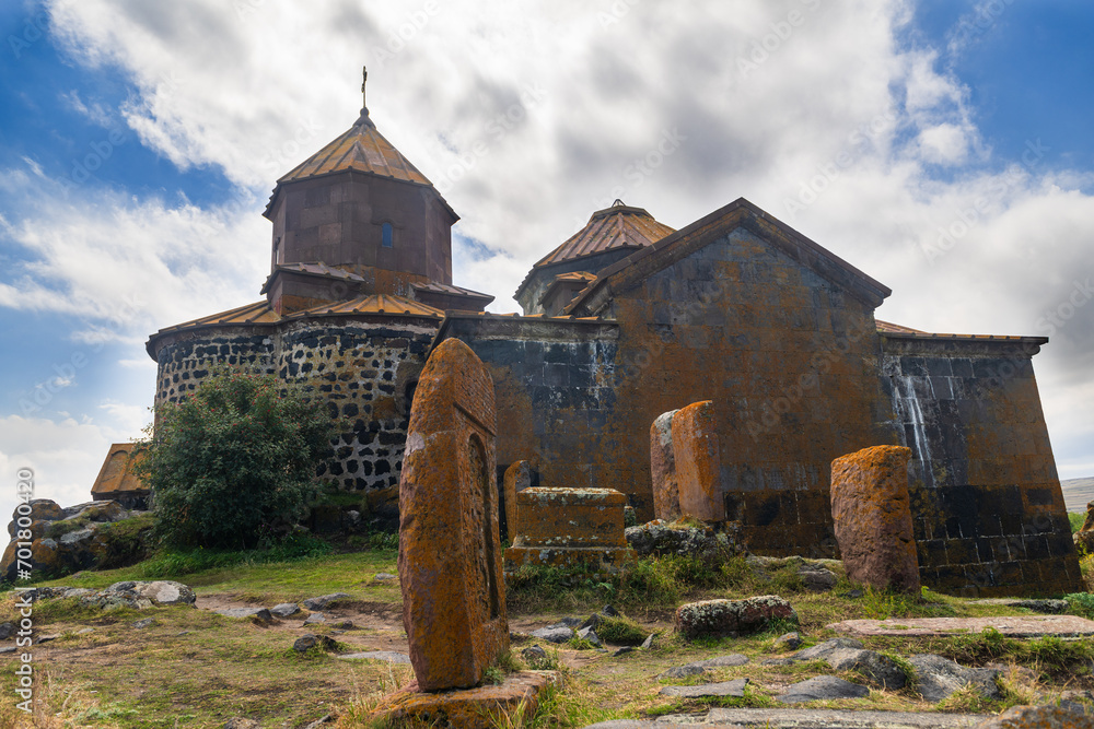 Great view of Hayravank monastery, Armenia