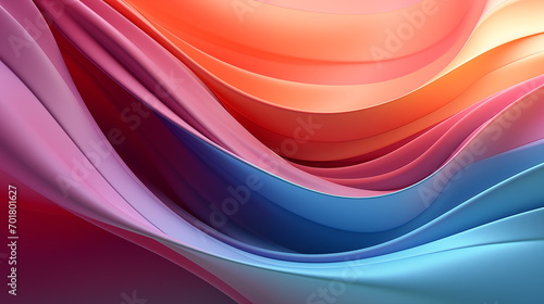 Abstract fluid 3d curved wave in pastel. Design element for banners, backgrounds, wallpapers and covers.