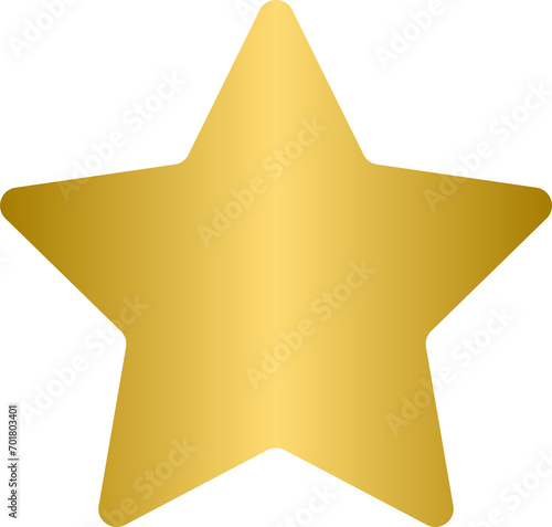 Golden star shape  gold star