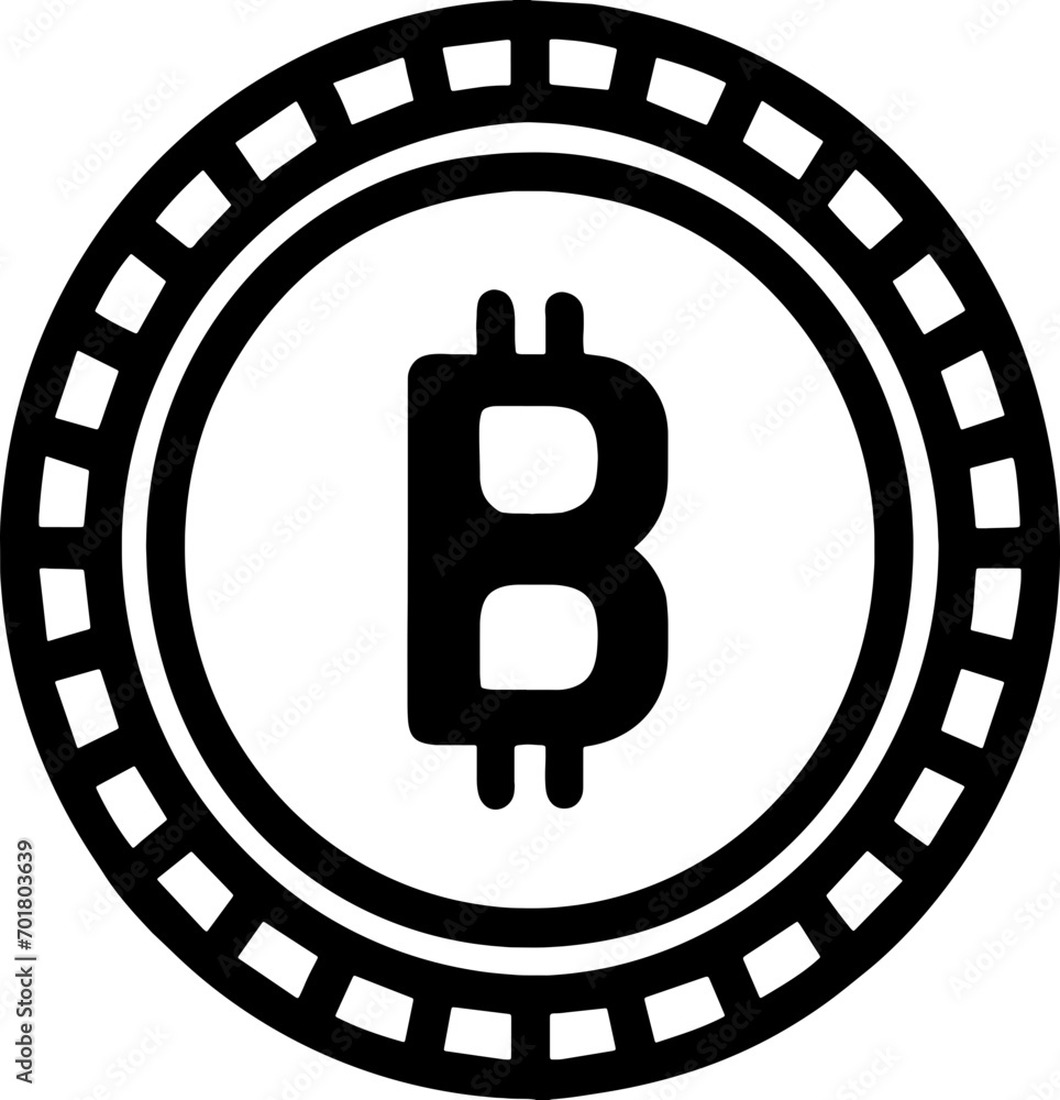 Crypto technology and Blockchain icon Crypto technology and Blockchain icon