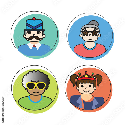 Administrator icon vector set. isolated white background. vector illustration