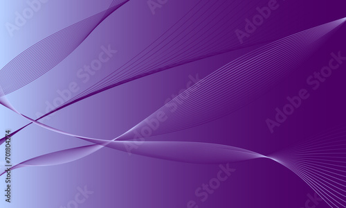 purple business lines wave curves on smooth gradient abstract background