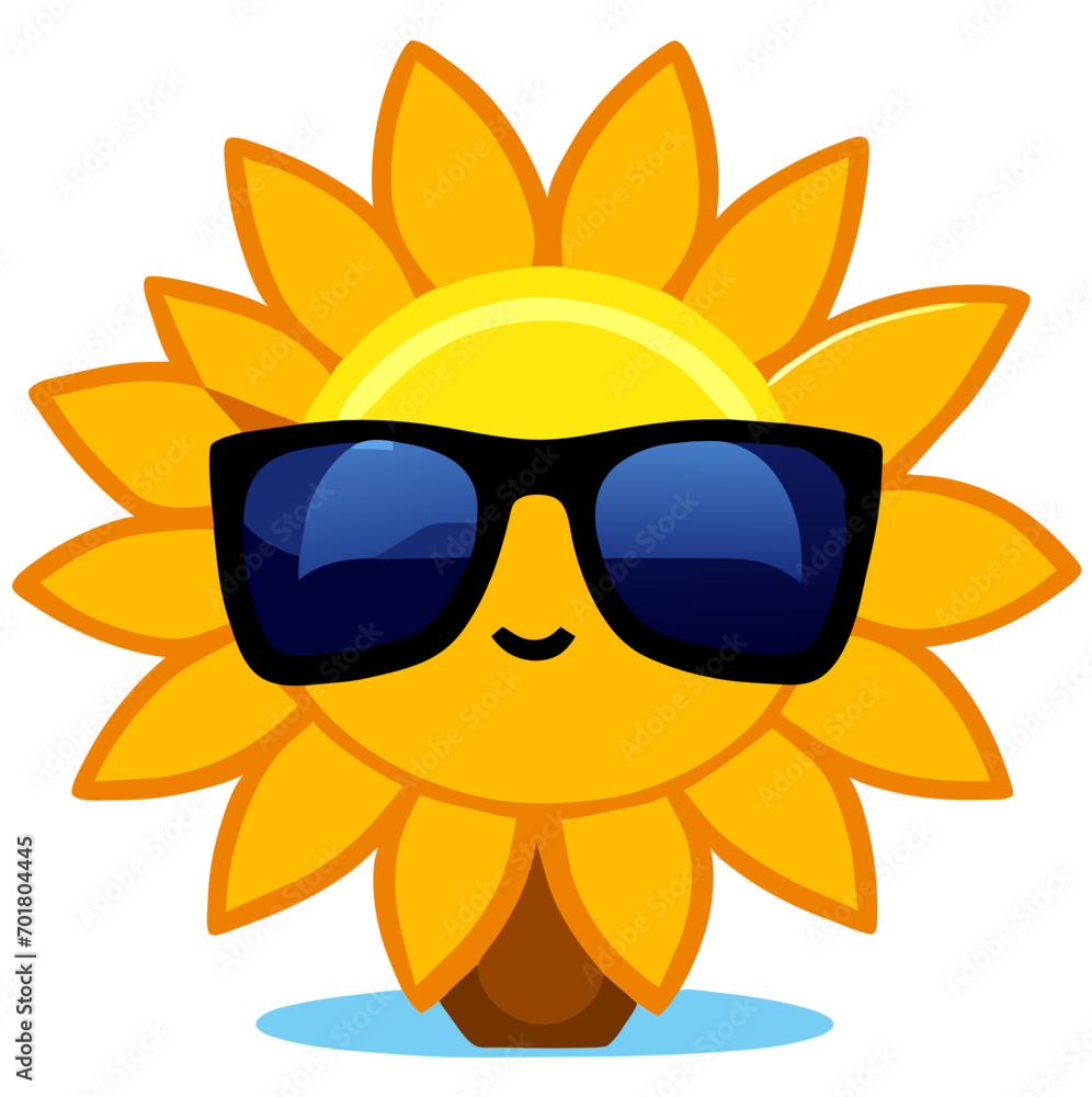 sunflower with sunglasses sunflower with sunglasses