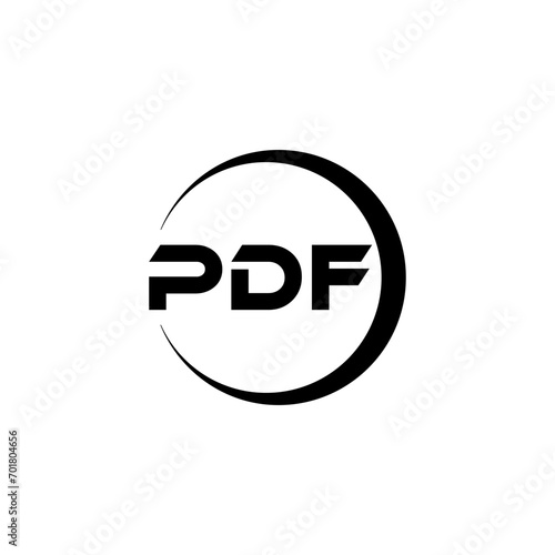 PDF letter logo design with white background in illustrator, cube logo, vector logo, modern alphabet font overlap style. calligraphy designs for logo, Poster, Invitation, etc. © Mamunur