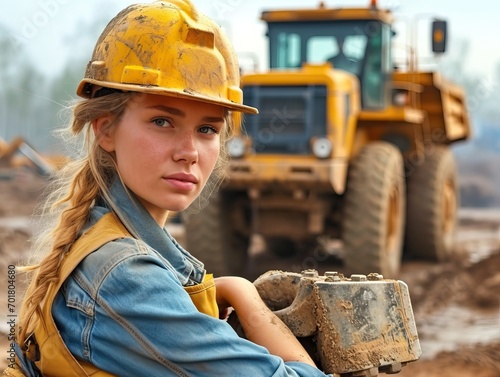 women working in construction