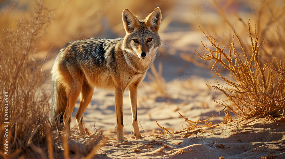Obraz premium Coyote on Sand Dunes