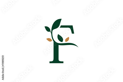 initial letter logo design f letter stylish and elegant