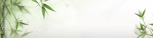 Zen bamboo leaves background,created with Generative AI tecnology.