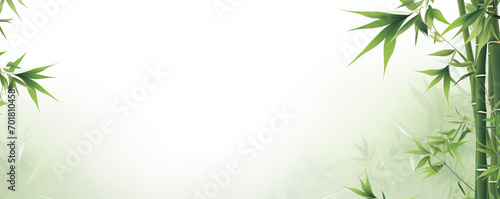 Zen bamboo leaves background,created with Generative AI tecnology.