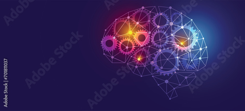 sfondo, mente, cervello, neuroni, memoria