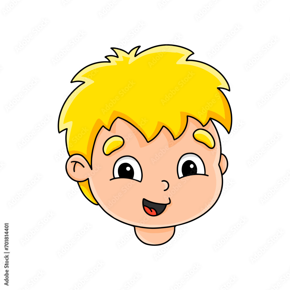 Cartoon character. Isolated on white background. Design element. Template for your design, books, stickers, cards. Vector illustration.
