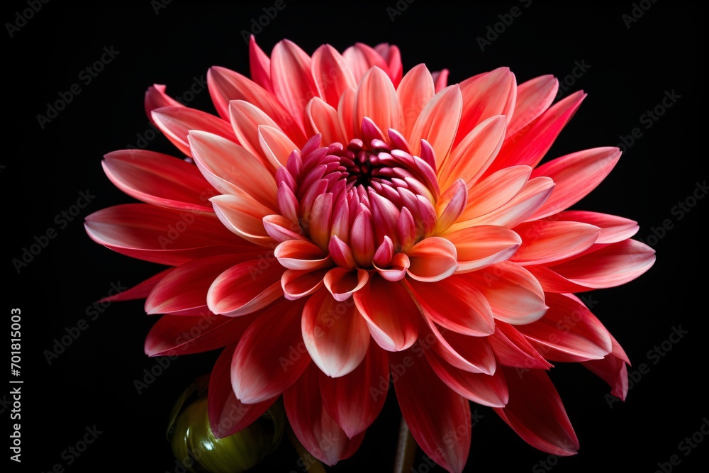 red dahlia flower isolated red dahlia flower isolated