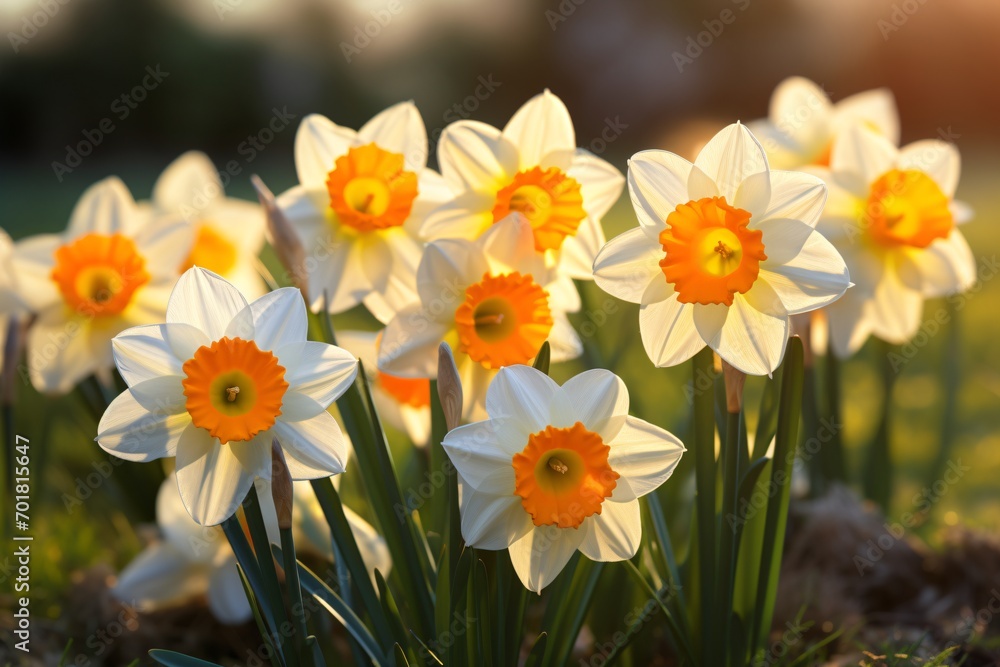 Yellow and white color flowers in a garden Yellow and white color flowers in a garden
