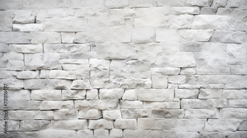 White mortar wall texture. Generative AI photo