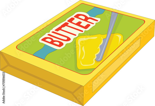 Butter isolated on white background