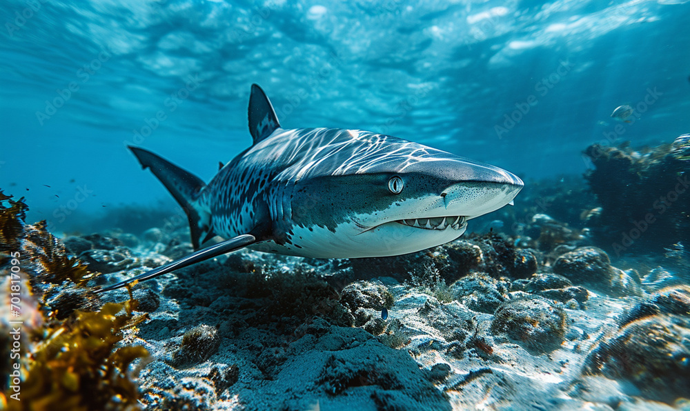 Fototapeta premium shark in aquarium