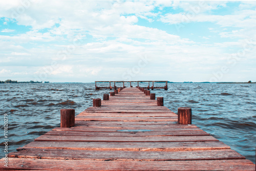 wooden pier in the sea