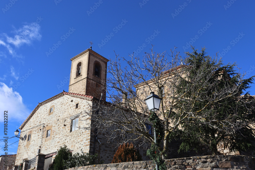 Church in the town of Oncala, in the province of Soria (Spain)