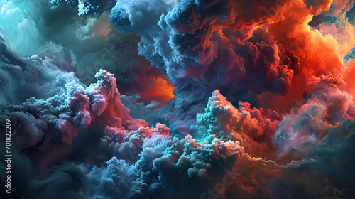 abstract colorful clouds background