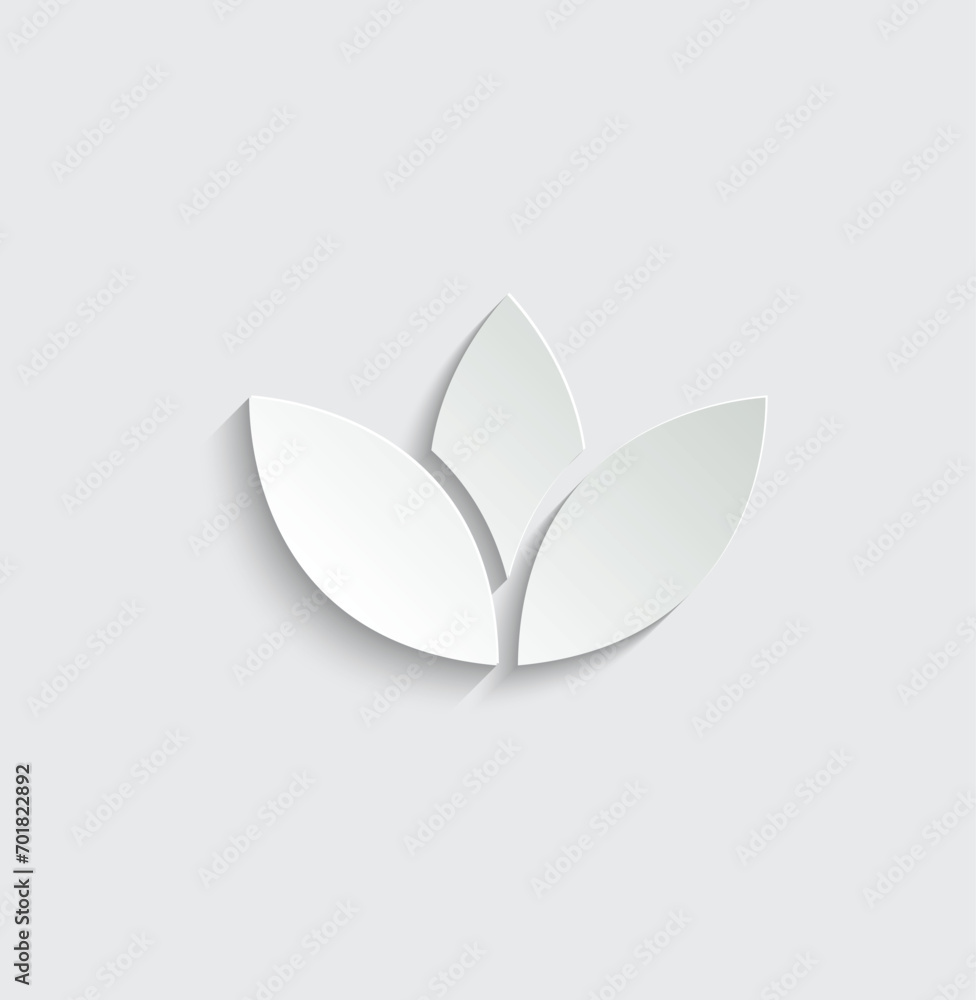 Eco icon vector leaf floral 