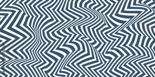 Abstract stripes optical art wave line background. Vector illustration photo