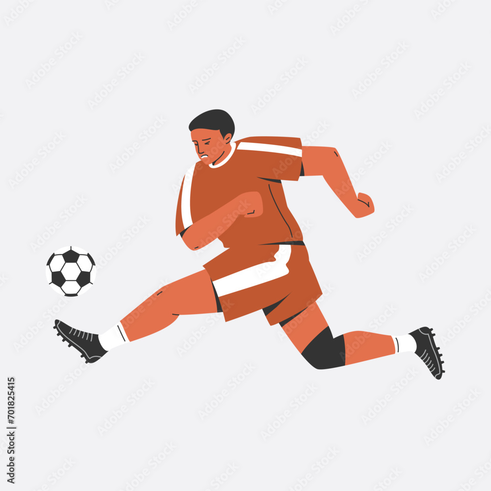 Soccer Player Character Illustration