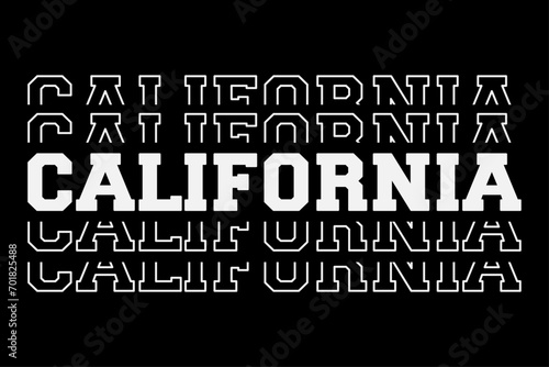 Patriotic USA State California T-Shirt Design