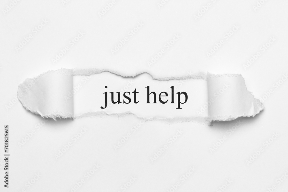 just help	