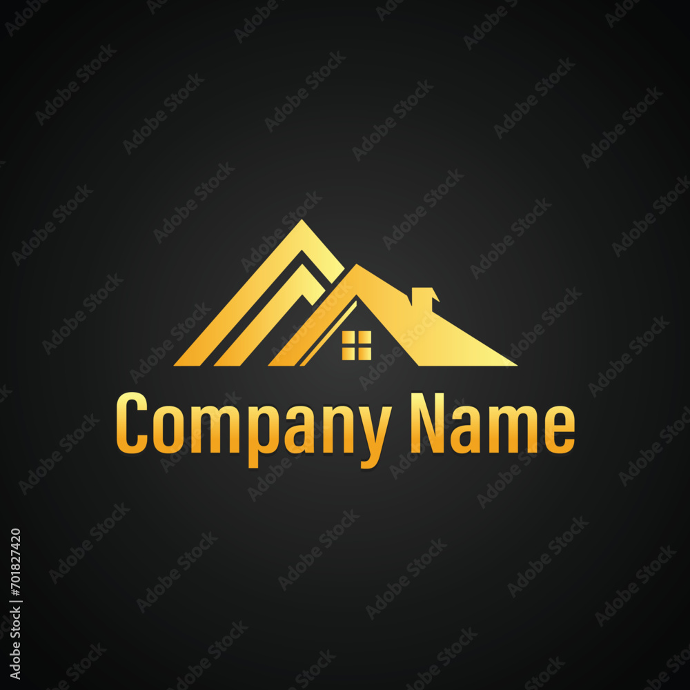 Vector real estate luxury home house logo Vector real estate luxury home house logo