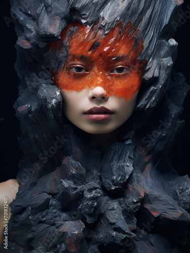 Fragmented Beauty: Art of Cracks and Stones