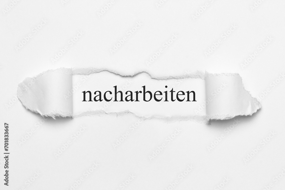 nacharbeiten	