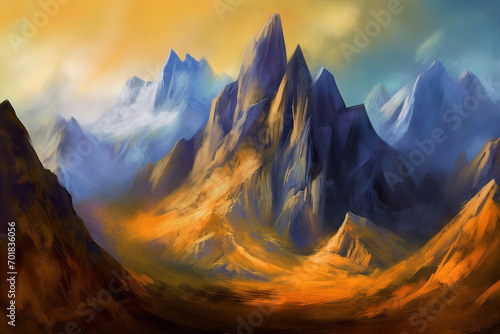 Enigmatic Mountainscapes  Digital Painting