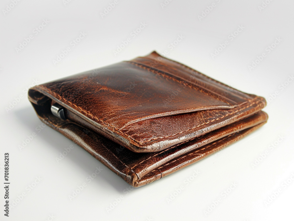 Men's wallet made of brown leather. Slight wear due to use. Men's wallet made of brown leather. Slight wear due to use.