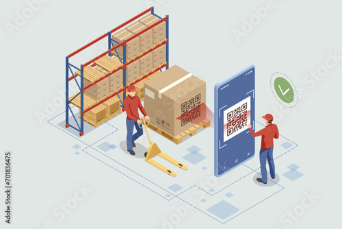 Isometric Logistics and Delivery. Free, Express, Home or Fast delivery. Delivery company. Delivery home and office. City logistics.