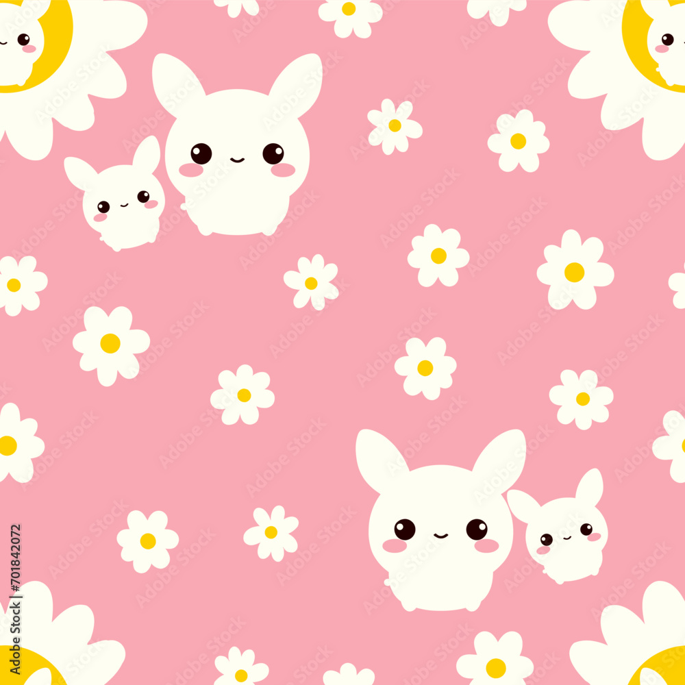 Happy cute sweet wallpaper pink background vector