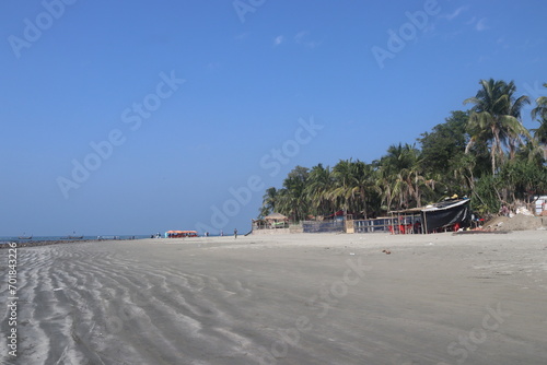 Saint Martin's Island, locally known as Narikel Jinjira, is the only coral island in Bangladesh