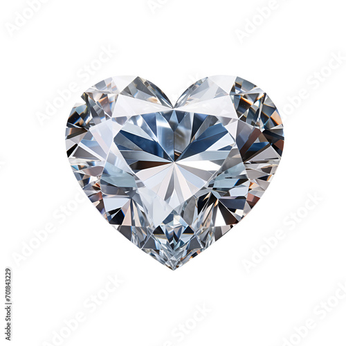 Product Photography Presents  Heart Diamond  The Perfect Valentine   s Day Gift  Isolated on Transparent Background  PNG